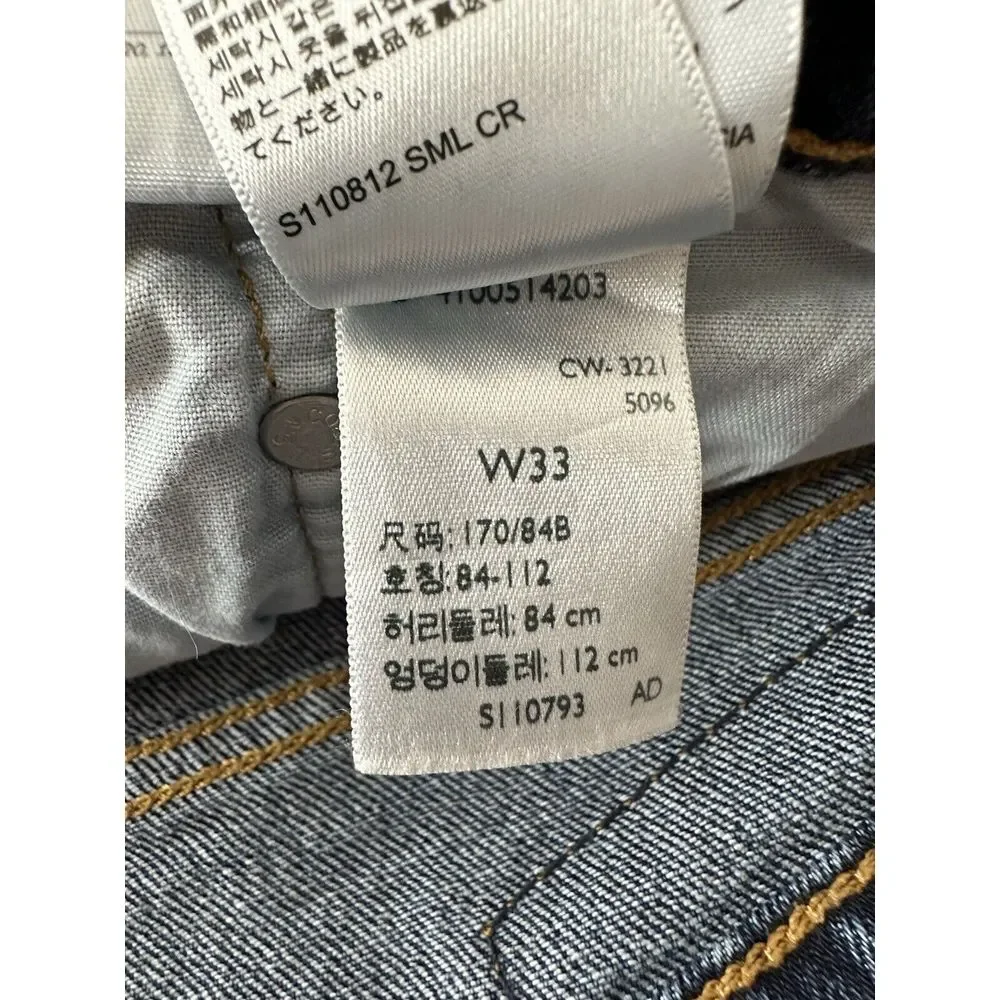 Levis Jean Shorts Women‎ 33 Blue Mid Rise Stretch Denim Classic Packets